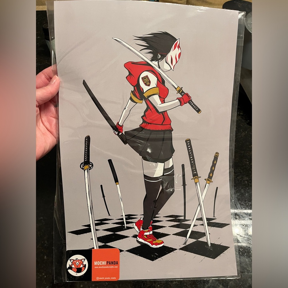 Mochipanda studio print